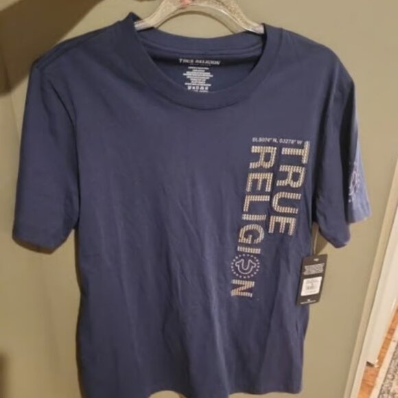 Silicone Print Graphic T-Shirt True Religion mens size medium new - Picture 1 of 3